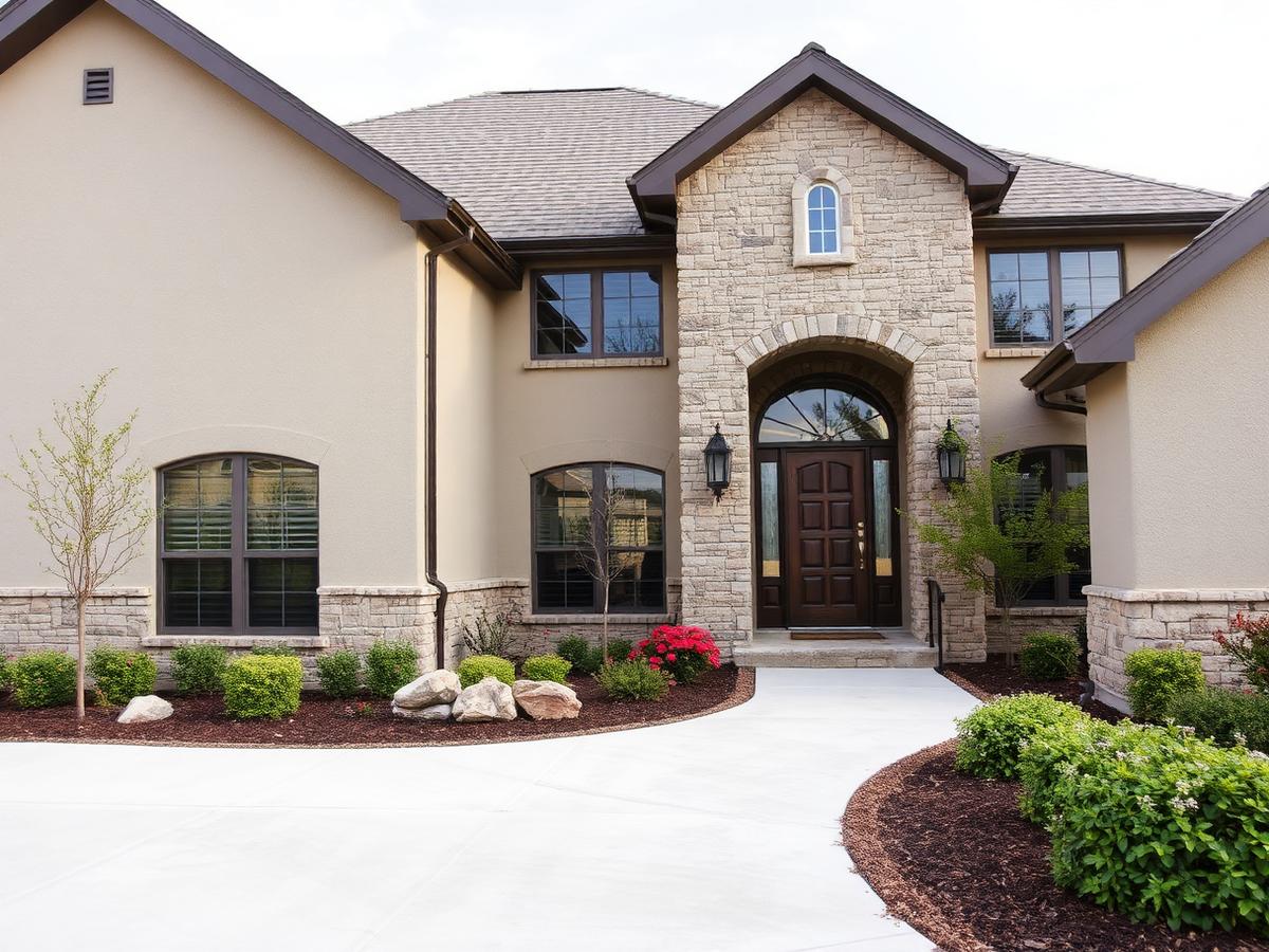 Exterior renovation Texas home