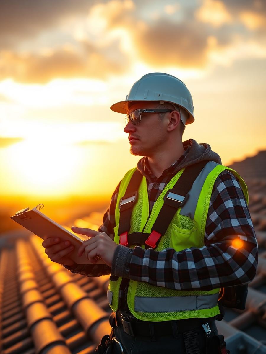 Professional roof inspection